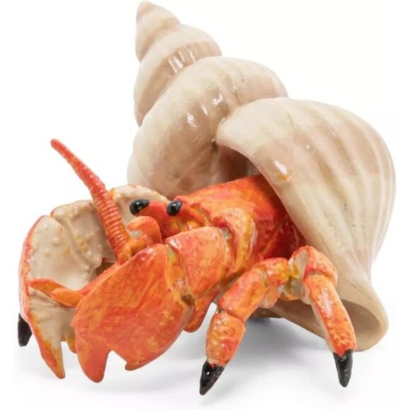 Hermit Crab Figure - Hand Painted Collectible Sea Life Toy Figure - NEW Papo - Picture 3 of 6